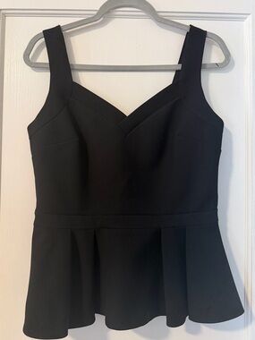 Banana Republic Black Peplum Tank Top